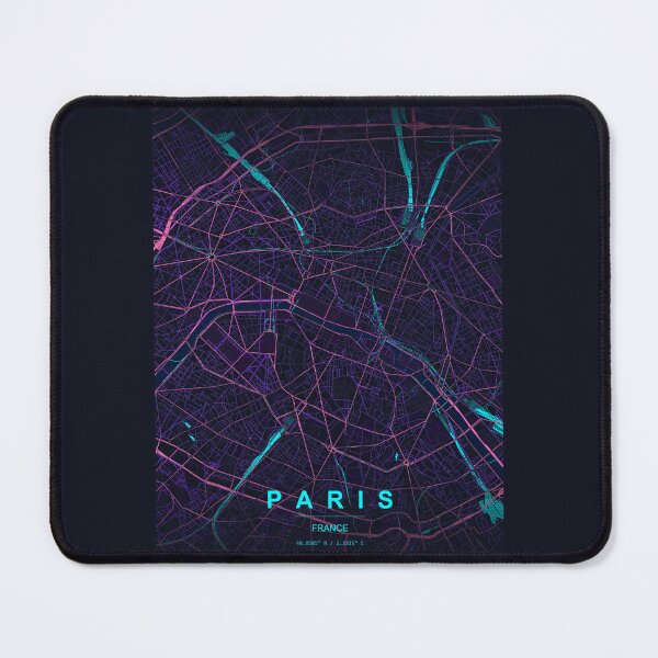 Item preview, Neon Style Map of Paris, France designed and sold by Enea Kelo.