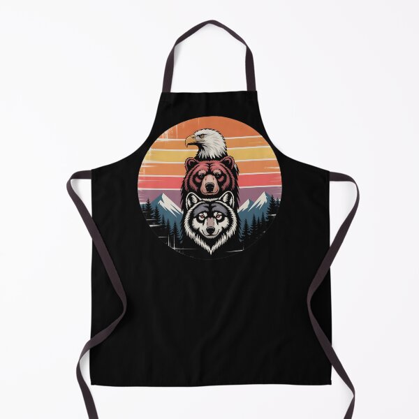 Item preview, Retro Eagle Bear Wolf Animal Totem Vintage Wilderness designed and sold by Fitswear.