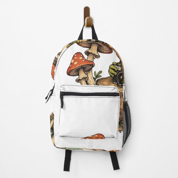 Item preview, frog with camera - frog among mushrooms taking pictures designed and sold by paggorek.