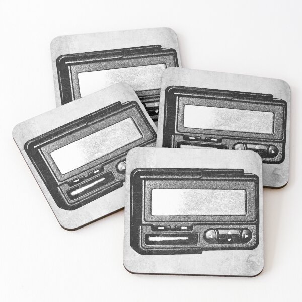 Item preview, Vintage Pager Beeper Etched Illustration designed and sold by Ghoul Enterprises.