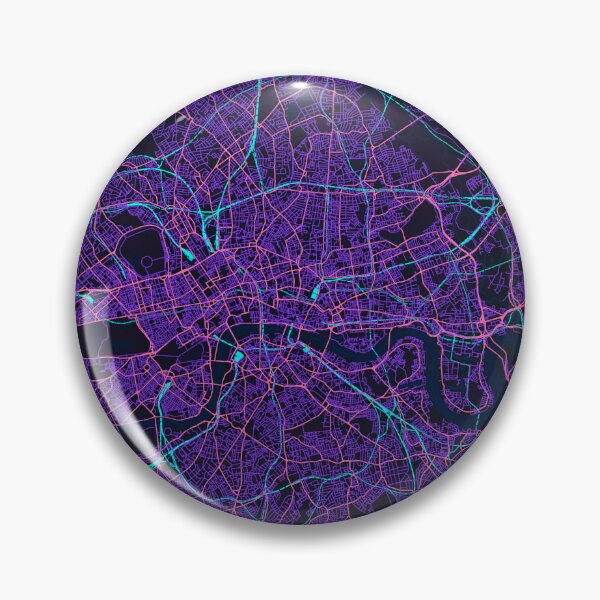 Item preview, Neon Style Map of London, UK designed and sold by Enea Kelo.