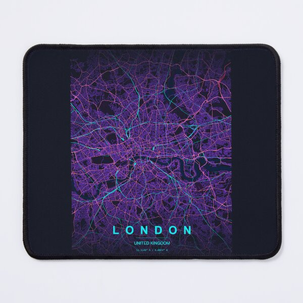 Item preview, Neon Style Map of London, UK designed and sold by Enea Kelo.