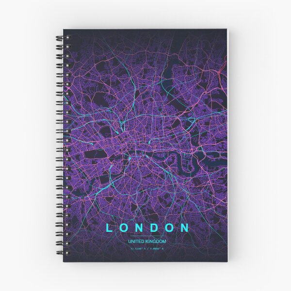 Item preview, Neon Style Map of London, UK designed and sold by Enea Kelo.