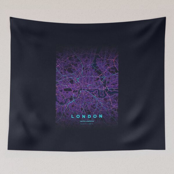 Item preview, Neon Style Map of London, UK designed and sold by Enea Kelo.