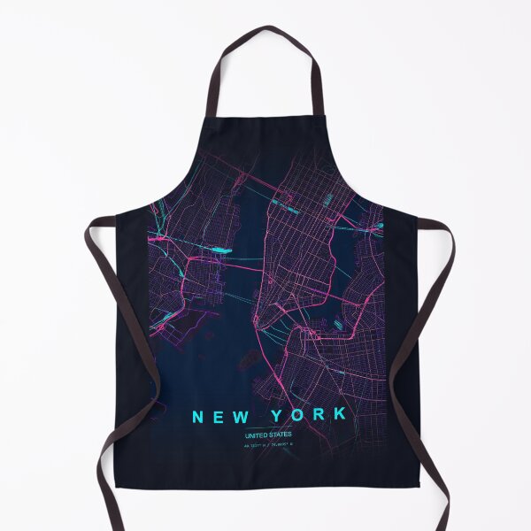Item preview, Neon Style Map of New York, US designed and sold by Enea Kelo.