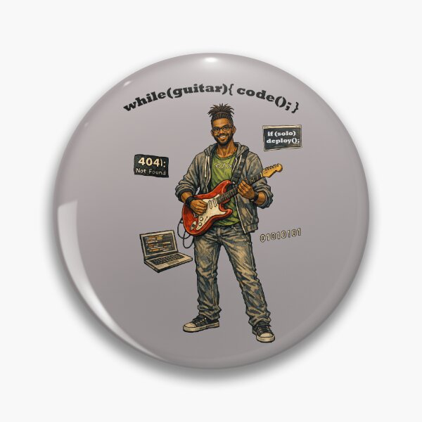 Item preview, African American Software Engineer Playing an Electric Guitar URM designed and sold by urmaddad.
