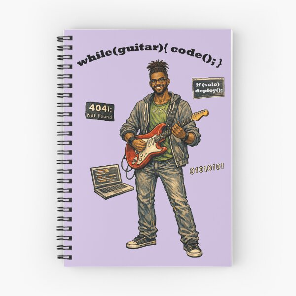 Item preview, African American Software Engineer Playing an Electric Guitar URM designed and sold by urmaddad.