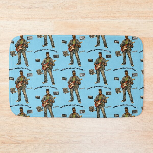 Item preview, African American Software Engineer Playing an Electric Guitar URM designed and sold by urmaddad.