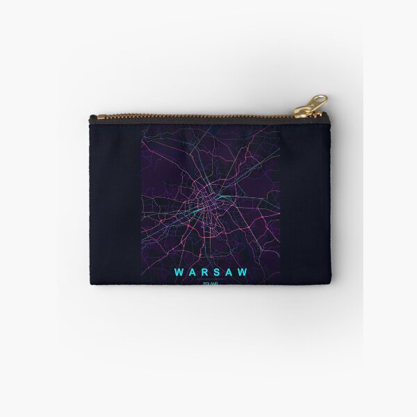 Item preview, Neon Style Map of Warsaw, Poland designed and sold by Enea Kelo.