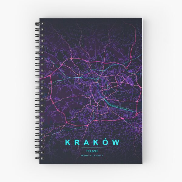 Item preview, Neon Style Map of Krakow, Poland designed and sold by Enea Kelo.