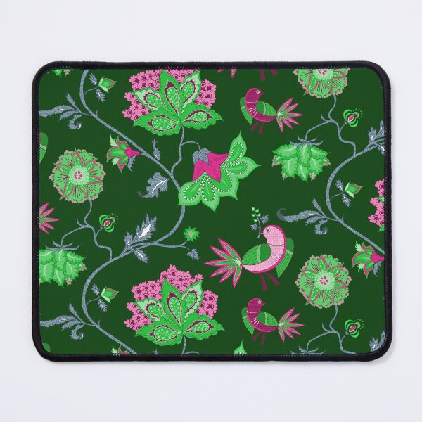 Item preview, Exotic chintz with bird - green/pink designed and sold by kobyakov.