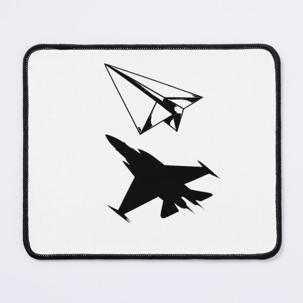 Item preview, Paper Plane Fighter Jet Shadow Minimalist Streetwear Design designed and sold by ByJD Assembly.