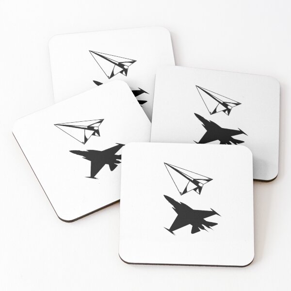 Item preview, Paper Plane Fighter Jet Shadow Minimalist Streetwear Design designed and sold by ByJD Assembly.