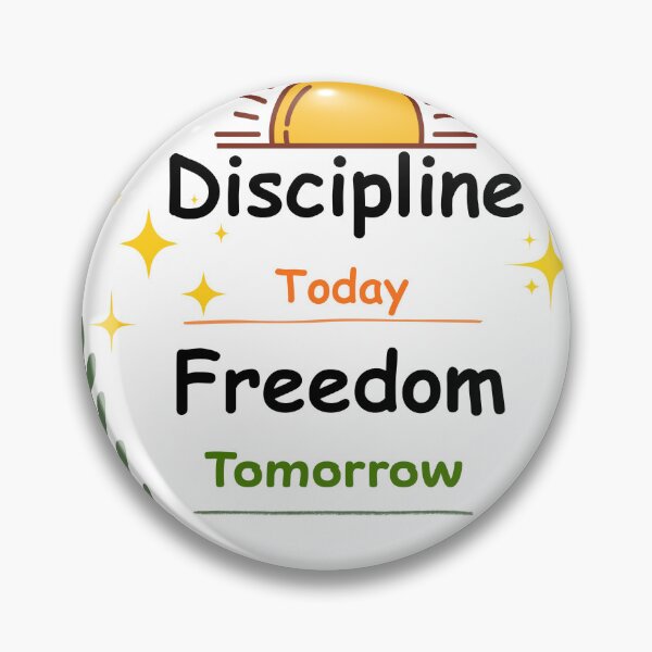 Item preview, Desicipline today freedom tomorrow | Motivational Typography Design  designed and sold by GemniShop.