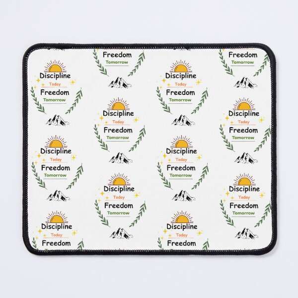Item preview, Desicipline today freedom tomorrow | Motivational Typography Design designed and sold by GemniShop.