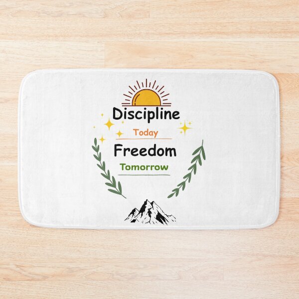 Item preview, Desicipline today freedom tomorrow | Motivational Typography Design  designed and sold by GemniShop.