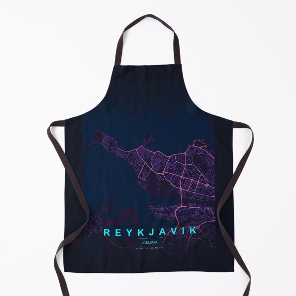 Item preview, Neon Style Map of Reykjavik, Iceland designed and sold by Enea Kelo.