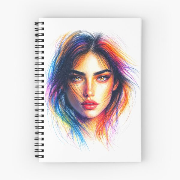 Item preview, Coloured Minimalist Pencil Sketch,Female Portrait 1 designed and sold by Yontartov.