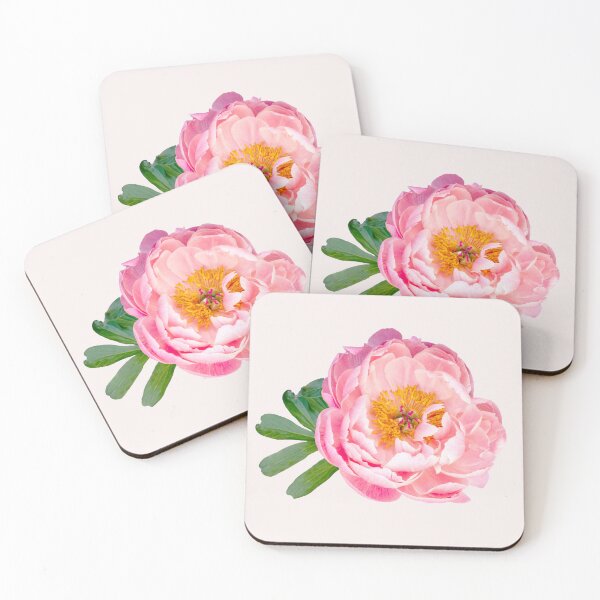 Item preview, Bright pink peony from above designed and sold by KRFNatureGifts.