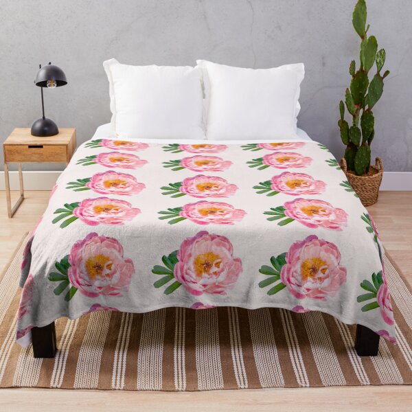 Item preview, Bright pink peony from above designed and sold by KRFNatureGifts.