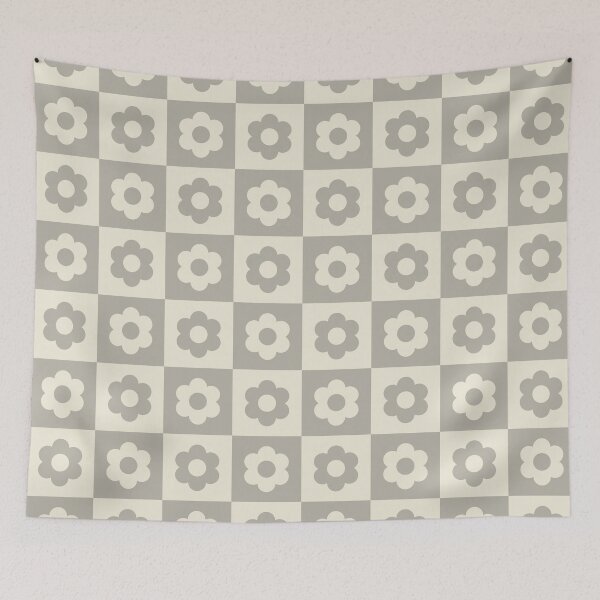 Item preview, Silver foil & pastel pearl floral mosaic designed and sold by Mint + Midnight.