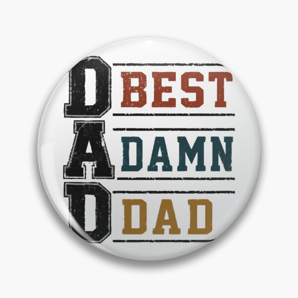 Item preview, Best Damn Dad Typography Shirt designed and sold by PINK FREE.