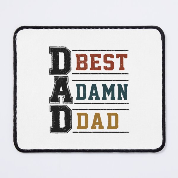 Item preview, Best Damn Dad Typography Shirt designed and sold by PINK FREE.