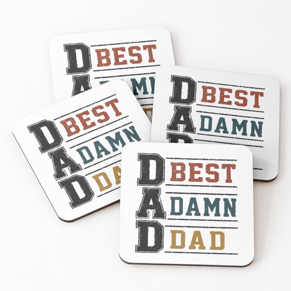 Item preview, Best Damn Dad Typography Shirt designed and sold by PINK FREE.