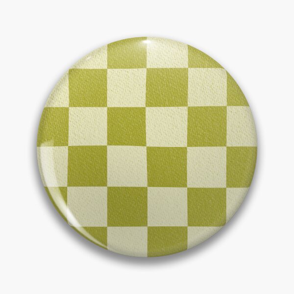 Item preview, Retro Checkerboard Pattern – Olive Green Cream Soft Checks designed and sold by Colorblizz.