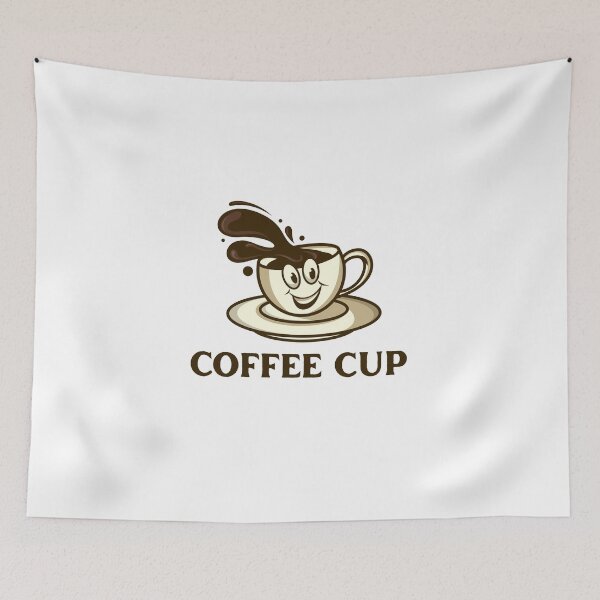 Item preview, Cute Coffee Cup Cartoon Sticker | Funny Smiling Coffee Mug Design designed and sold by MAStrends.