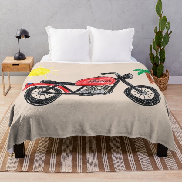Item preview, 1928 Indian Scout 101 V-Twin Naive Crayon Art designed and sold by EdGraphy.