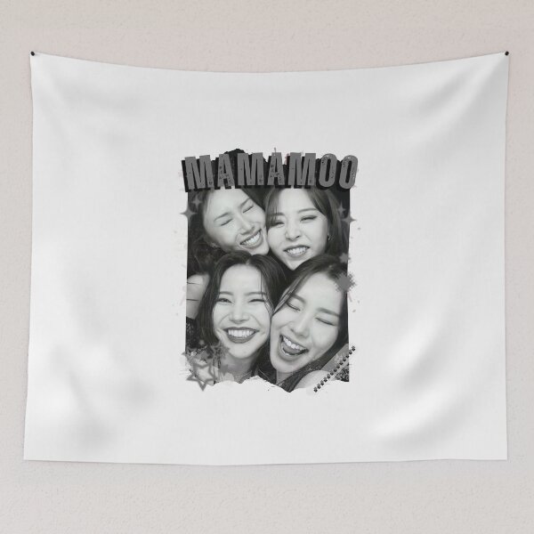 Item preview, Mamamoo Kpop Female group Scrapbook Collage Cozy Y2K Vintage Design designed and sold by HELL0WBELLO.