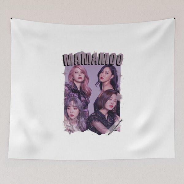 Item preview, Mamamoo Kpop Female group Scrapbook Collage Cozy Y2K Vintage Design designed and sold by HELL0WBELLO.