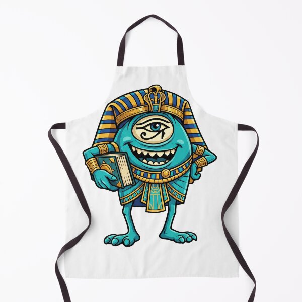 Item preview, Funny One-Eyed Egyptian Monster Character Holding a Book designed and sold by GulfSignature.