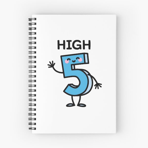 Item preview, High 5 - cartoon number birthday five years old designed and sold by LaundryFactory.