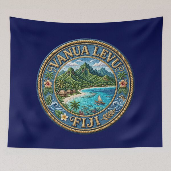 Item preview, Vanua Levu, Fiji – Tropical beaches, villages & inselbergs designed and sold by Girih.