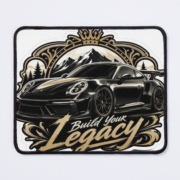 Item preview, Legacy Edition Black Sports Car Sticker designed and sold by AuraAuto.