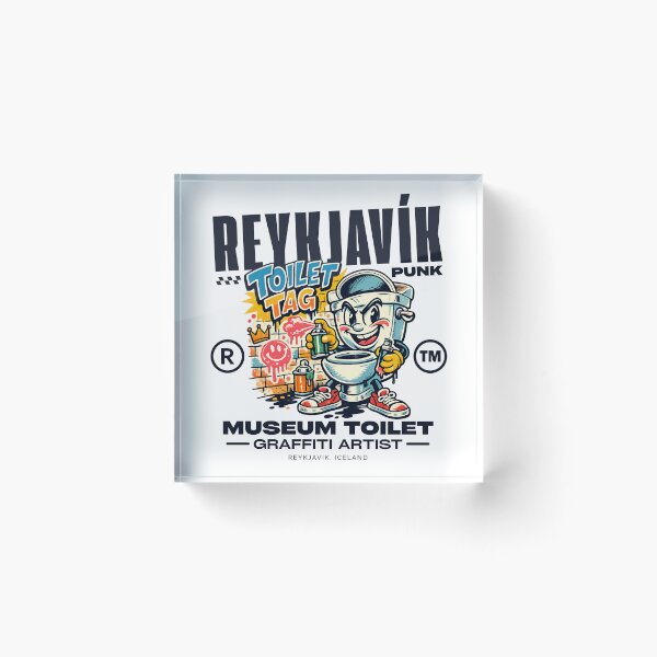 Item preview, Iceland : Reykjavik punk museum toilet graffiti artist designed and sold by Peerless-Prime.