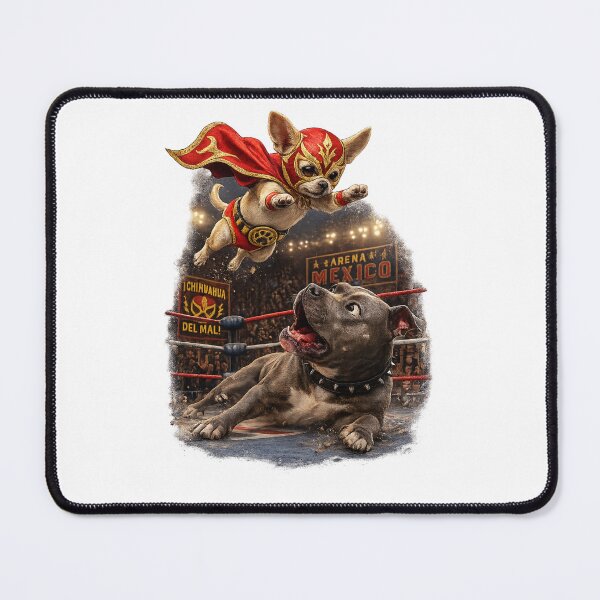 Item preview, Perro del Mal Chihuahua Wrestling Lucha Libre designed and sold by color4all.