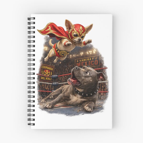 Item preview, Perro del Mal Chihuahua Wrestling Lucha Libre designed and sold by color4all.