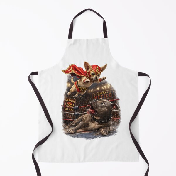 Item preview, Perro del Mal Chihuahua Wrestling Lucha Libre designed and sold by color4all.