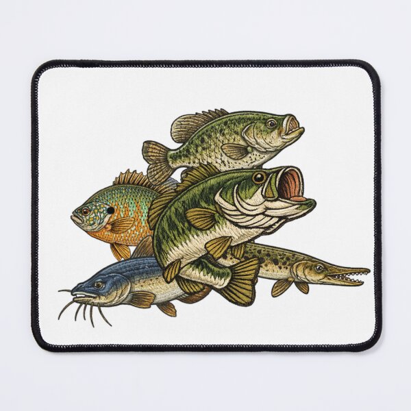 Item preview, Embroidered-Style Fish designed and sold by TJT-GRAPHIX.