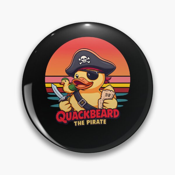 Item preview, Quackbeard the Pirate – Funny Pirate Rubber Duck designed and sold by RubberQuack.