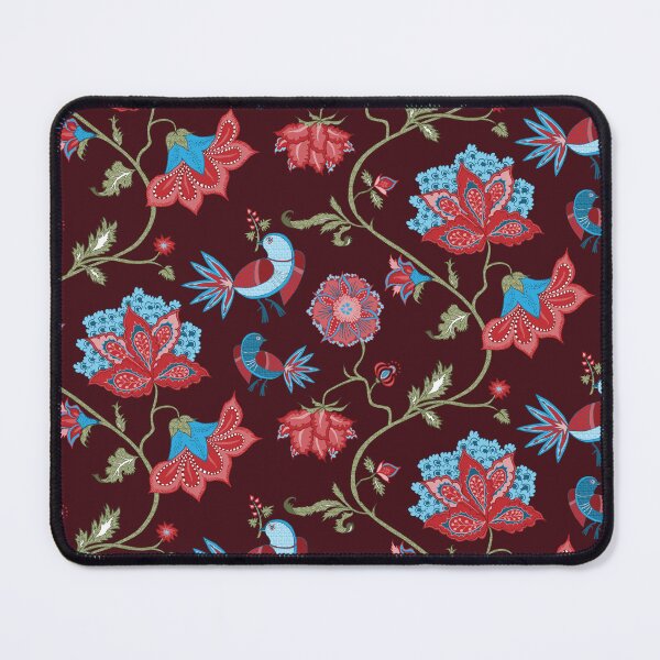 Item preview, Exotic chintz with bird - dark red designed and sold by kobyakov.