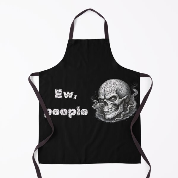 Item preview, Ew People Ornamental Goth Skull Sarcastic Introvert Humor designed and sold by DarkOriginArts.