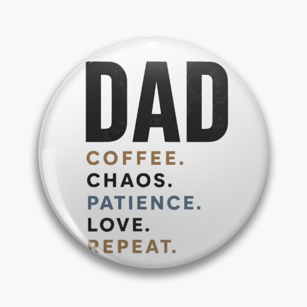 Item preview, Dad Coffee Chaos Repeat Shirt designed and sold by PINK FREE.