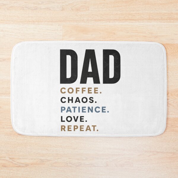 Item preview, Dad Coffee Chaos Repeat Shirt designed and sold by PINK FREE.