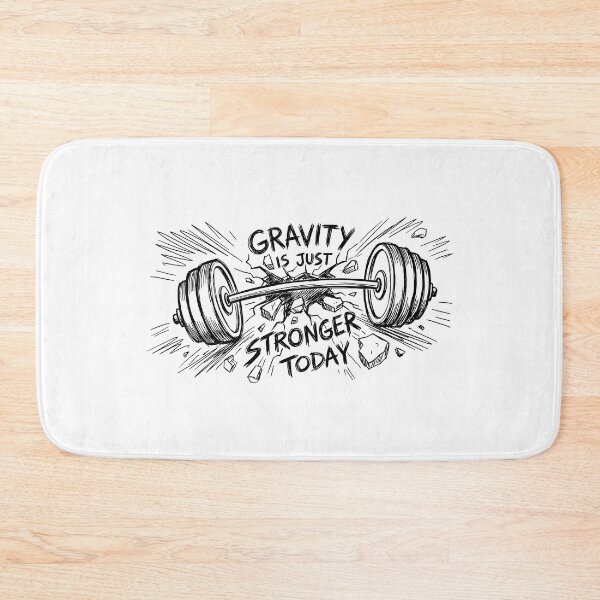 Item preview, Gravity Is Stronger Today - Funny Gym Shirt Design designed and sold by Mouad-Doadi.