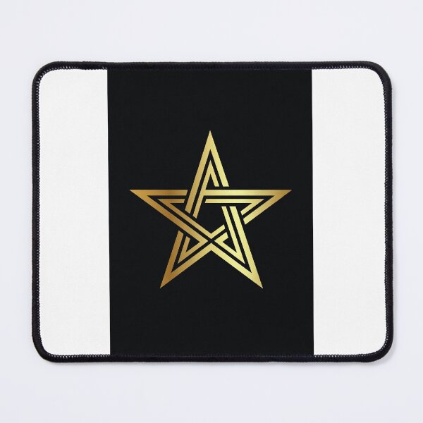 Item preview, Golden Pentagram on Black designed and sold by Aether Flow.