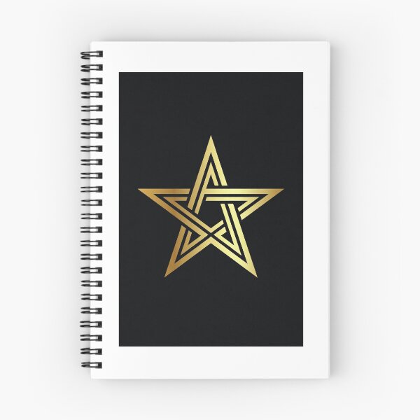 Item preview, Golden Pentagram on Black designed and sold by Aether Flow.